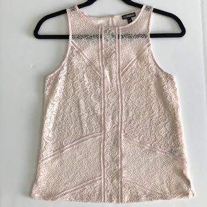 Express lace top xs